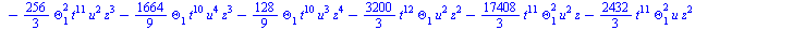 `+`(`-`(`*`(`/`(896, 45), `*`(Theta[6], `*`(Theta[3], `*`(`^`(t, 20)))))), `-`(`*`(`/`(1792, 45), `*`(`^`(Theta[1], 2), `*`(Theta[6], `*`(`^`(t, 19)))))), `-`(`*`(`/`(1792, 45), `*`(Theta[1], `*`(Thet...