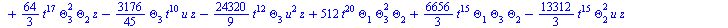 `+`(`-`(`*`(`/`(896, 45), `*`(Theta[6], `*`(Theta[3], `*`(`^`(t, 20)))))), `-`(`*`(`/`(1792, 45), `*`(`^`(Theta[1], 2), `*`(Theta[6], `*`(`^`(t, 19)))))), `-`(`*`(`/`(1792, 45), `*`(Theta[1], `*`(Thet...