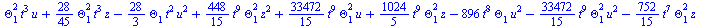 `+`(`-`(`*`(`/`(896, 45), `*`(Theta[6], `*`(Theta[3], `*`(`^`(t, 20)))))), `-`(`*`(`/`(1792, 45), `*`(`^`(Theta[1], 2), `*`(Theta[6], `*`(`^`(t, 19)))))), `-`(`*`(`/`(1792, 45), `*`(Theta[1], `*`(Thet...