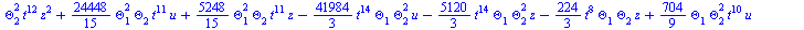 `+`(`-`(`*`(`/`(896, 45), `*`(Theta[6], `*`(Theta[3], `*`(`^`(t, 20)))))), `-`(`*`(`/`(1792, 45), `*`(`^`(Theta[1], 2), `*`(Theta[6], `*`(`^`(t, 19)))))), `-`(`*`(`/`(1792, 45), `*`(Theta[1], `*`(Thet...