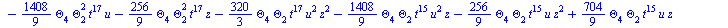 `+`(`-`(`*`(`/`(896, 45), `*`(Theta[6], `*`(Theta[3], `*`(`^`(t, 20)))))), `-`(`*`(`/`(1792, 45), `*`(`^`(Theta[1], 2), `*`(Theta[6], `*`(`^`(t, 19)))))), `-`(`*`(`/`(1792, 45), `*`(Theta[1], `*`(Thet...