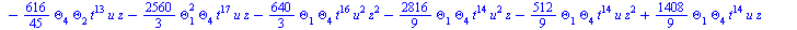 `+`(`-`(`*`(`/`(896, 45), `*`(Theta[6], `*`(Theta[3], `*`(`^`(t, 20)))))), `-`(`*`(`/`(1792, 45), `*`(`^`(Theta[1], 2), `*`(Theta[6], `*`(`^`(t, 19)))))), `-`(`*`(`/`(1792, 45), `*`(Theta[1], `*`(Thet...