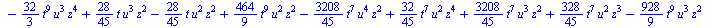 `+`(`-`(`*`(`/`(896, 45), `*`(Theta[6], `*`(Theta[3], `*`(`^`(t, 20)))))), `-`(`*`(`/`(1792, 45), `*`(`^`(Theta[1], 2), `*`(Theta[6], `*`(`^`(t, 19)))))), `-`(`*`(`/`(1792, 45), `*`(Theta[1], `*`(Thet...