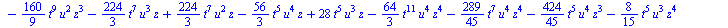 `+`(`-`(`*`(`/`(896, 45), `*`(Theta[6], `*`(Theta[3], `*`(`^`(t, 20)))))), `-`(`*`(`/`(1792, 45), `*`(`^`(Theta[1], 2), `*`(Theta[6], `*`(`^`(t, 19)))))), `-`(`*`(`/`(1792, 45), `*`(Theta[1], `*`(Thet...