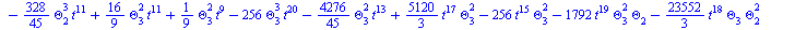 `+`(`-`(`*`(`/`(896, 45), `*`(Theta[6], `*`(Theta[3], `*`(`^`(t, 20)))))), `-`(`*`(`/`(1792, 45), `*`(`^`(Theta[1], 2), `*`(Theta[6], `*`(`^`(t, 19)))))), `-`(`*`(`/`(1792, 45), `*`(Theta[1], `*`(Thet...