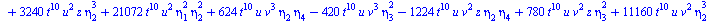 `+`(`-`(`*`(11520, `*`(`^`(t, 14), `*`(`^`(eta[2], 5))))), `-`(`*`(19200, `*`(`^`(t, 14), `*`(`^`(eta[2], 3), `*`(eta[4]))))), `*`(17280, `*`(`^`(t, 14), `*`(`^`(eta[2], 2), `*`(`^`(eta[3], 2))))), `-...