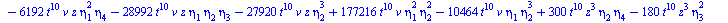 `+`(`-`(`*`(11520, `*`(`^`(t, 14), `*`(`^`(eta[2], 5))))), `-`(`*`(19200, `*`(`^`(t, 14), `*`(`^`(eta[2], 3), `*`(eta[4]))))), `*`(17280, `*`(`^`(t, 14), `*`(`^`(eta[2], 2), `*`(`^`(eta[3], 2))))), `-...