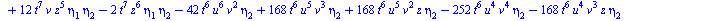 `+`(`-`(`*`(11520, `*`(`^`(t, 14), `*`(`^`(eta[2], 5))))), `-`(`*`(19200, `*`(`^`(t, 14), `*`(`^`(eta[2], 3), `*`(eta[4]))))), `*`(17280, `*`(`^`(t, 14), `*`(`^`(eta[2], 2), `*`(`^`(eta[3], 2))))), `-...