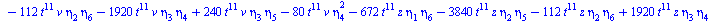 `+`(`-`(`*`(11520, `*`(`^`(t, 14), `*`(`^`(eta[2], 5))))), `-`(`*`(19200, `*`(`^`(t, 14), `*`(`^`(eta[2], 3), `*`(eta[4]))))), `*`(17280, `*`(`^`(t, 14), `*`(`^`(eta[2], 2), `*`(`^`(eta[3], 2))))), `-...