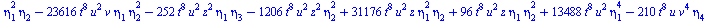 `+`(`-`(`*`(11520, `*`(`^`(t, 14), `*`(`^`(eta[2], 5))))), `-`(`*`(19200, `*`(`^`(t, 14), `*`(`^`(eta[2], 3), `*`(eta[4]))))), `*`(17280, `*`(`^`(t, 14), `*`(`^`(eta[2], 2), `*`(`^`(eta[3], 2))))), `-...