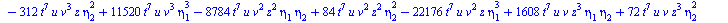 `+`(`-`(`*`(11520, `*`(`^`(t, 14), `*`(`^`(eta[2], 5))))), `-`(`*`(19200, `*`(`^`(t, 14), `*`(`^`(eta[2], 3), `*`(eta[4]))))), `*`(17280, `*`(`^`(t, 14), `*`(`^`(eta[2], 2), `*`(`^`(eta[3], 2))))), `-...