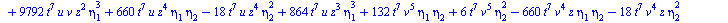 `+`(`-`(`*`(11520, `*`(`^`(t, 14), `*`(`^`(eta[2], 5))))), `-`(`*`(19200, `*`(`^`(t, 14), `*`(`^`(eta[2], 3), `*`(eta[4]))))), `*`(17280, `*`(`^`(t, 14), `*`(`^`(eta[2], 2), `*`(`^`(eta[3], 2))))), `-...