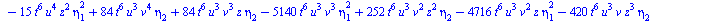 `+`(`-`(`*`(11520, `*`(`^`(t, 14), `*`(`^`(eta[2], 5))))), `-`(`*`(19200, `*`(`^`(t, 14), `*`(`^`(eta[2], 3), `*`(eta[4]))))), `*`(17280, `*`(`^`(t, 14), `*`(`^`(eta[2], 2), `*`(`^`(eta[3], 2))))), `-...