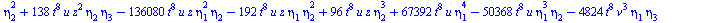 `+`(`-`(`*`(11520, `*`(`^`(t, 14), `*`(`^`(eta[2], 5))))), `-`(`*`(19200, `*`(`^`(t, 14), `*`(`^`(eta[2], 3), `*`(eta[4]))))), `*`(17280, `*`(`^`(t, 14), `*`(`^`(eta[2], 2), `*`(`^`(eta[3], 2))))), `-...