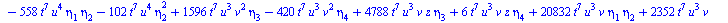 `+`(`-`(`*`(11520, `*`(`^`(t, 14), `*`(`^`(eta[2], 5))))), `-`(`*`(19200, `*`(`^`(t, 14), `*`(`^`(eta[2], 3), `*`(eta[4]))))), `*`(17280, `*`(`^`(t, 14), `*`(`^`(eta[2], 2), `*`(`^`(eta[3], 2))))), `-...