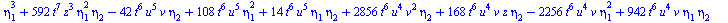 `+`(`-`(`*`(11520, `*`(`^`(t, 14), `*`(`^`(eta[2], 5))))), `-`(`*`(19200, `*`(`^`(t, 14), `*`(`^`(eta[2], 3), `*`(eta[4]))))), `*`(17280, `*`(`^`(t, 14), `*`(`^`(eta[2], 2), `*`(`^`(eta[3], 2))))), `-...