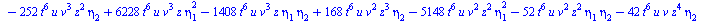 `+`(`-`(`*`(11520, `*`(`^`(t, 14), `*`(`^`(eta[2], 5))))), `-`(`*`(19200, `*`(`^`(t, 14), `*`(`^`(eta[2], 3), `*`(eta[4]))))), `*`(17280, `*`(`^`(t, 14), `*`(`^`(eta[2], 2), `*`(`^`(eta[3], 2))))), `-...