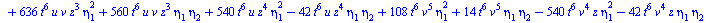 `+`(`-`(`*`(11520, `*`(`^`(t, 14), `*`(`^`(eta[2], 5))))), `-`(`*`(19200, `*`(`^`(t, 14), `*`(`^`(eta[2], 3), `*`(eta[4]))))), `*`(17280, `*`(`^`(t, 14), `*`(`^`(eta[2], 2), `*`(`^`(eta[3], 2))))), `-...