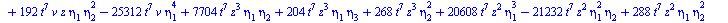 `+`(`-`(`*`(11520, `*`(`^`(t, 14), `*`(`^`(eta[2], 5))))), `-`(`*`(19200, `*`(`^`(t, 14), `*`(`^`(eta[2], 3), `*`(eta[4]))))), `*`(17280, `*`(`^`(t, 14), `*`(`^`(eta[2], 2), `*`(`^`(eta[3], 2))))), `-...