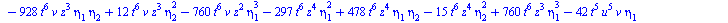 `+`(`-`(`*`(11520, `*`(`^`(t, 14), `*`(`^`(eta[2], 5))))), `-`(`*`(19200, `*`(`^`(t, 14), `*`(`^`(eta[2], 3), `*`(eta[4]))))), `*`(17280, `*`(`^`(t, 14), `*`(`^`(eta[2], 2), `*`(`^`(eta[3], 2))))), `-...