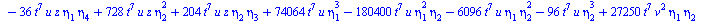 `+`(`-`(`*`(11520, `*`(`^`(t, 14), `*`(`^`(eta[2], 5))))), `-`(`*`(19200, `*`(`^`(t, 14), `*`(`^`(eta[2], 3), `*`(eta[4]))))), `*`(17280, `*`(`^`(t, 14), `*`(`^`(eta[2], 2), `*`(`^`(eta[3], 2))))), `-...