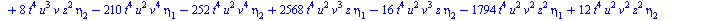 `+`(`-`(`*`(11520, `*`(`^`(t, 14), `*`(`^`(eta[2], 5))))), `-`(`*`(19200, `*`(`^`(t, 14), `*`(`^`(eta[2], 3), `*`(eta[4]))))), `*`(17280, `*`(`^`(t, 14), `*`(`^`(eta[2], 2), `*`(`^`(eta[3], 2))))), `-...