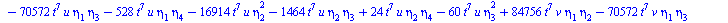 `+`(`-`(`*`(11520, `*`(`^`(t, 14), `*`(`^`(eta[2], 5))))), `-`(`*`(19200, `*`(`^`(t, 14), `*`(`^`(eta[2], 3), `*`(eta[4]))))), `*`(17280, `*`(`^`(t, 14), `*`(`^`(eta[2], 2), `*`(`^`(eta[3], 2))))), `-...