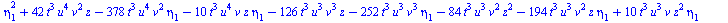 `+`(`-`(`*`(11520, `*`(`^`(t, 14), `*`(`^`(eta[2], 5))))), `-`(`*`(19200, `*`(`^`(t, 14), `*`(`^`(eta[2], 3), `*`(eta[4]))))), `*`(17280, `*`(`^`(t, 14), `*`(`^`(eta[2], 2), `*`(`^`(eta[3], 2))))), `-...