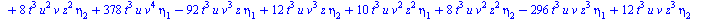 `+`(`-`(`*`(11520, `*`(`^`(t, 14), `*`(`^`(eta[2], 5))))), `-`(`*`(19200, `*`(`^`(t, 14), `*`(`^`(eta[2], 3), `*`(eta[4]))))), `*`(17280, `*`(`^`(t, 14), `*`(`^`(eta[2], 2), `*`(`^`(eta[3], 2))))), `-...