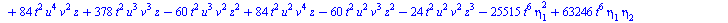 `+`(`-`(`*`(11520, `*`(`^`(t, 14), `*`(`^`(eta[2], 5))))), `-`(`*`(19200, `*`(`^`(t, 14), `*`(`^`(eta[2], 3), `*`(eta[4]))))), `*`(17280, `*`(`^`(t, 14), `*`(`^`(eta[2], 2), `*`(`^`(eta[3], 2))))), `-...