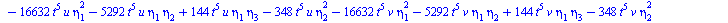 `+`(`-`(`*`(11520, `*`(`^`(t, 14), `*`(`^`(eta[2], 5))))), `-`(`*`(19200, `*`(`^`(t, 14), `*`(`^`(eta[2], 3), `*`(eta[4]))))), `*`(17280, `*`(`^`(t, 14), `*`(`^`(eta[2], 2), `*`(`^`(eta[3], 2))))), `-...