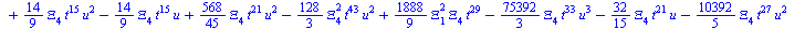 `+`(`-`(`*`(`/`(128, 3), `*`(`^`(Xi[4], 2), `*`(`^`(t, 43), `*`(u))))), `-`(`*`(`/`(10240, 9), `*`(Xi[4], `*`(`^`(t, 39), `*`(`^`(u, 6)))))), `-`(`*`(`/`(10240, 3), `*`(Xi[4], `*`(`^`(t, 39), `*`(`^`(...