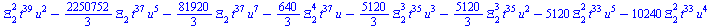`+`(`-`(`*`(`/`(128, 3), `*`(`^`(Xi[4], 2), `*`(`^`(t, 43), `*`(u))))), `-`(`*`(`/`(10240, 9), `*`(Xi[4], `*`(`^`(t, 39), `*`(`^`(u, 6)))))), `-`(`*`(`/`(10240, 3), `*`(Xi[4], `*`(`^`(t, 39), `*`(`^`(...
