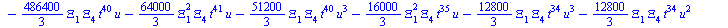 `+`(`-`(`*`(`/`(128, 3), `*`(`^`(Xi[4], 2), `*`(`^`(t, 43), `*`(u))))), `-`(`*`(`/`(10240, 9), `*`(Xi[4], `*`(`^`(t, 39), `*`(`^`(u, 6)))))), `-`(`*`(`/`(10240, 3), `*`(Xi[4], `*`(`^`(t, 39), `*`(`^`(...