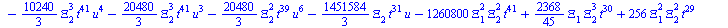 `+`(`-`(`*`(`/`(128, 3), `*`(`^`(Xi[4], 2), `*`(`^`(t, 43), `*`(u))))), `-`(`*`(`/`(10240, 9), `*`(Xi[4], `*`(`^`(t, 39), `*`(`^`(u, 6)))))), `-`(`*`(`/`(10240, 3), `*`(Xi[4], `*`(`^`(t, 39), `*`(`^`(...