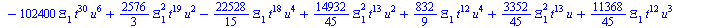 `+`(`-`(`*`(`/`(128, 3), `*`(`^`(Xi[4], 2), `*`(`^`(t, 43), `*`(u))))), `-`(`*`(`/`(10240, 9), `*`(Xi[4], `*`(`^`(t, 39), `*`(`^`(u, 6)))))), `-`(`*`(`/`(10240, 3), `*`(Xi[4], `*`(`^`(t, 39), `*`(`^`(...