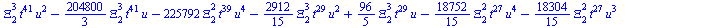 `+`(`-`(`*`(`/`(128, 3), `*`(`^`(Xi[4], 2), `*`(`^`(t, 43), `*`(u))))), `-`(`*`(`/`(10240, 9), `*`(Xi[4], `*`(`^`(t, 39), `*`(`^`(u, 6)))))), `-`(`*`(`/`(10240, 3), `*`(Xi[4], `*`(`^`(t, 39), `*`(`^`(...