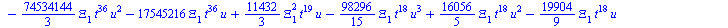 `+`(`-`(`*`(`/`(128, 3), `*`(`^`(Xi[4], 2), `*`(`^`(t, 43), `*`(u))))), `-`(`*`(`/`(10240, 9), `*`(Xi[4], `*`(`^`(t, 39), `*`(`^`(u, 6)))))), `-`(`*`(`/`(10240, 3), `*`(Xi[4], `*`(`^`(t, 39), `*`(`^`(...