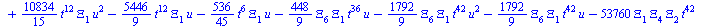 `+`(`-`(`*`(`/`(128, 3), `*`(`^`(Xi[4], 2), `*`(`^`(t, 43), `*`(u))))), `-`(`*`(`/`(10240, 9), `*`(Xi[4], `*`(`^`(t, 39), `*`(`^`(u, 6)))))), `-`(`*`(`/`(10240, 3), `*`(Xi[4], `*`(`^`(t, 39), `*`(`^`(...