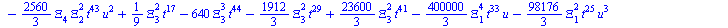 `+`(`-`(`*`(`/`(128, 3), `*`(`^`(Xi[4], 2), `*`(`^`(t, 43), `*`(u))))), `-`(`*`(`/`(10240, 9), `*`(Xi[4], `*`(`^`(t, 39), `*`(`^`(u, 6)))))), `-`(`*`(`/`(10240, 3), `*`(Xi[4], `*`(`^`(t, 39), `*`(`^`(...