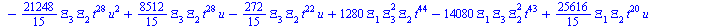 `+`(`-`(`*`(`/`(128, 3), `*`(`^`(Xi[4], 2), `*`(`^`(t, 43), `*`(u))))), `-`(`*`(`/`(10240, 9), `*`(Xi[4], `*`(`^`(t, 39), `*`(`^`(u, 6)))))), `-`(`*`(`/`(10240, 3), `*`(Xi[4], `*`(`^`(t, 39), `*`(`^`(...