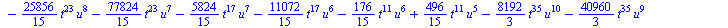 `+`(`-`(`*`(`/`(128, 3), `*`(`^`(Xi[4], 2), `*`(`^`(t, 43), `*`(u))))), `-`(`*`(`/`(10240, 9), `*`(Xi[4], `*`(`^`(t, 39), `*`(`^`(u, 6)))))), `-`(`*`(`/`(10240, 3), `*`(Xi[4], `*`(`^`(t, 39), `*`(`^`(...