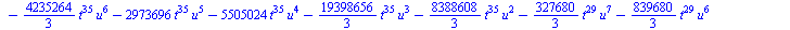 `+`(`-`(`*`(`/`(128, 3), `*`(`^`(Xi[4], 2), `*`(`^`(t, 43), `*`(u))))), `-`(`*`(`/`(10240, 9), `*`(Xi[4], `*`(`^`(t, 39), `*`(`^`(u, 6)))))), `-`(`*`(`/`(10240, 3), `*`(Xi[4], `*`(`^`(t, 39), `*`(`^`(...