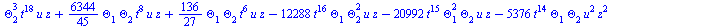 `+`(`-`(`*`(`/`(896, 45), `*`(Theta[6], `*`(Theta[3], `*`(`^`(t, 20)))))), `-`(`*`(`/`(1792, 45), `*`(`^`(Theta[1], 2), `*`(Theta[6], `*`(`^`(t, 19)))))), `-`(`*`(`/`(1792, 45), `*`(Theta[1], `*`(Thet...